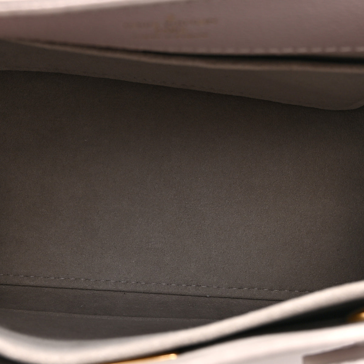 Soft Calfskin Mini Lockme Ever Quartz Greige