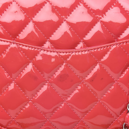Chanel Patent Quilted Medium Double Flap Fuchsia 12 of 15