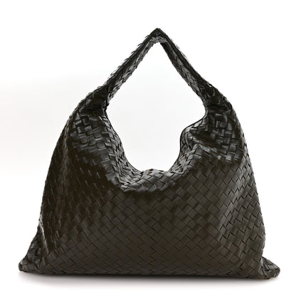 Bottega Veneta Calfskin Intrecciato Large Hop Kaki 1 of 9
