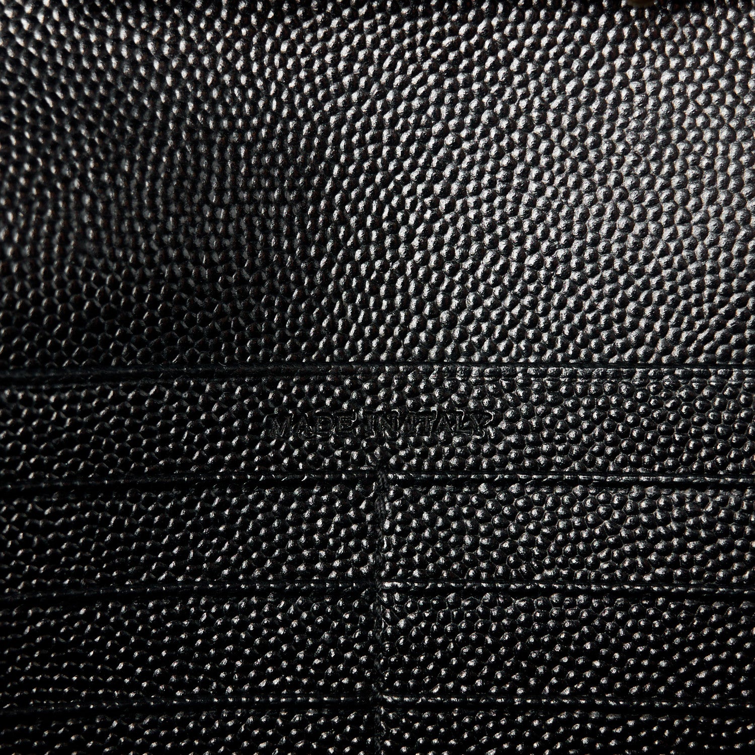 Saint Laurent Grain De Poudre Matelasse Chevron Monogram Chain Wallet Black 6 of 12