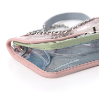 Chanel Lambskin PVC Quilted Mini Coco Splash Flap Blue Green 6 of 10