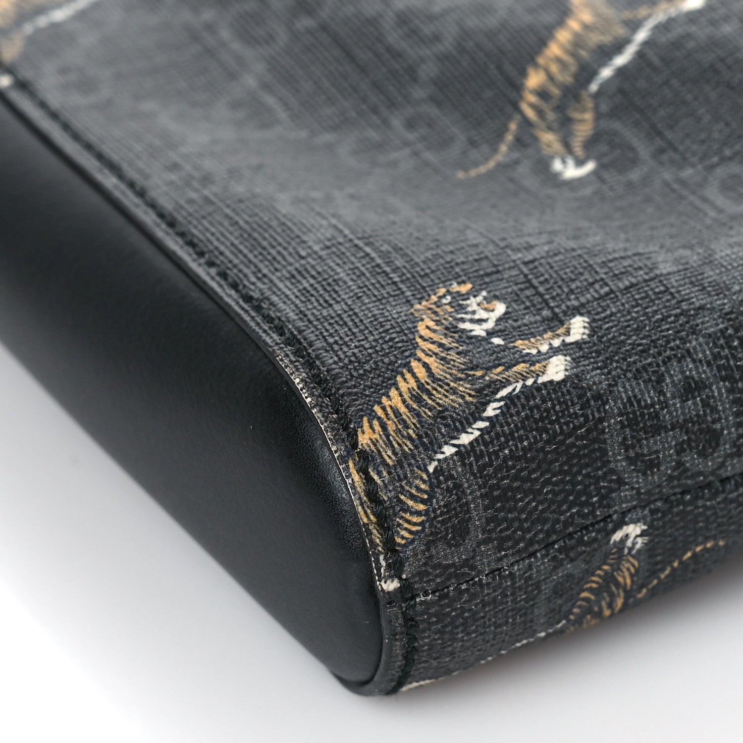 Gucci GG Supreme Monogram Tigers Web Messenger Bag Black Multicolor 8 of 9