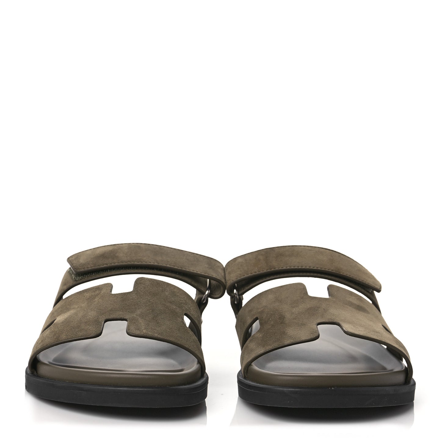 Suede Goatskin Mens Chypre Sandals 43 Vert Army