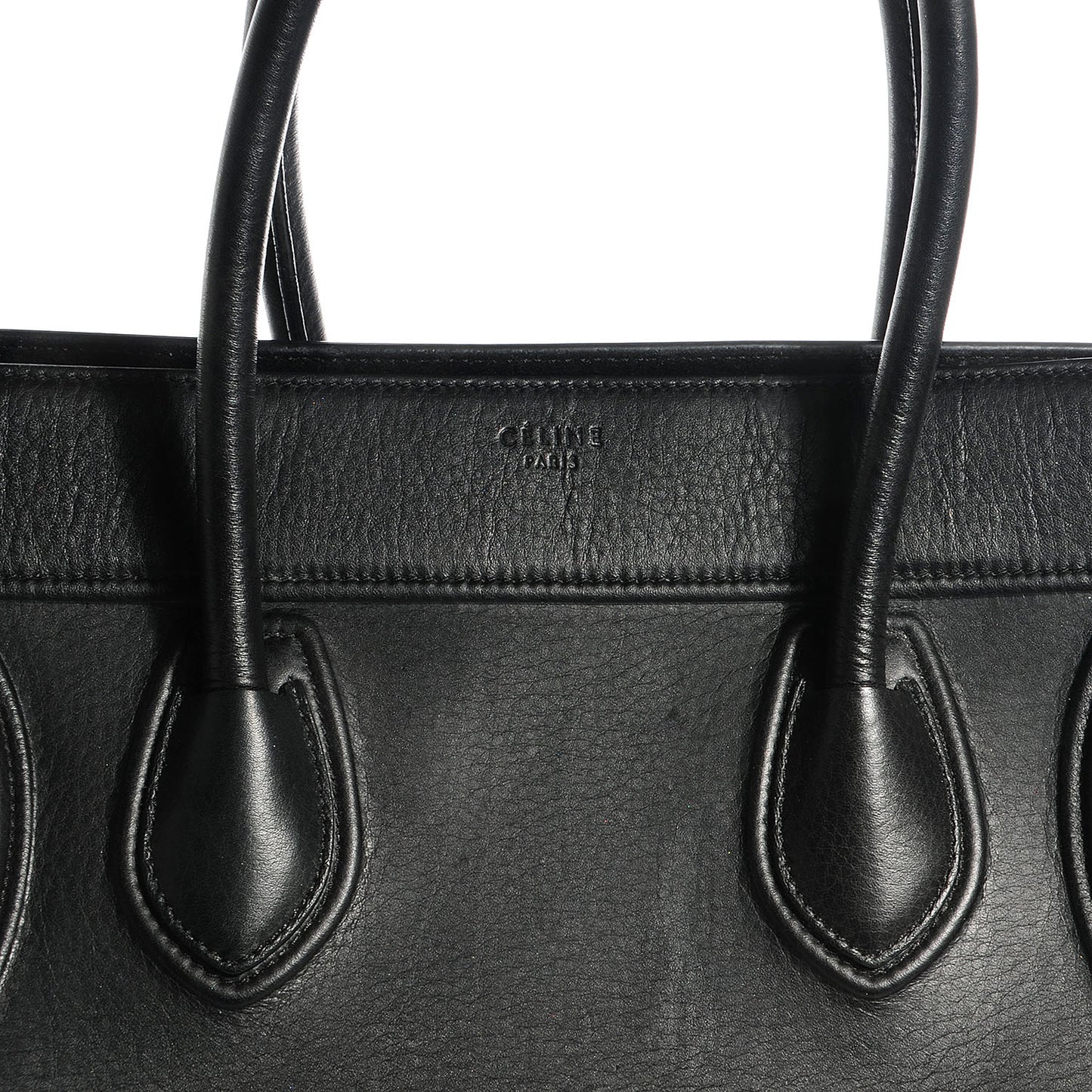 Supple Calfskin Medium Phantom Luggage Black