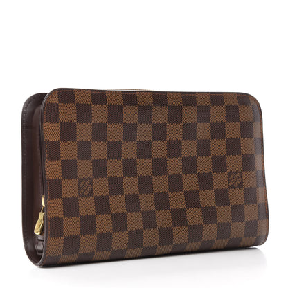 Louis Vuitton Damier Ebene Pochette Saint Louis Clutch 3 of 9
