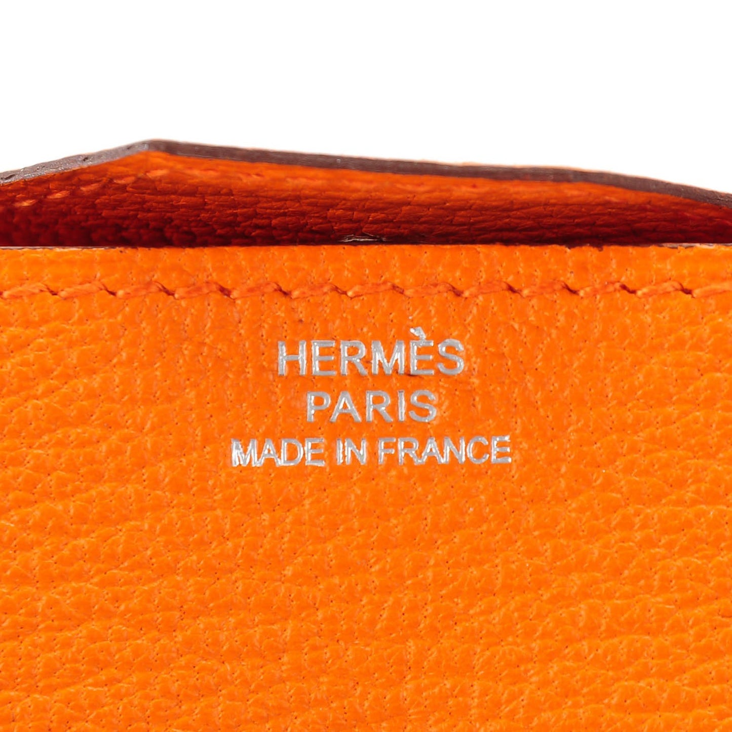 Chevre Mysore Le 24 Coin Purse Orange