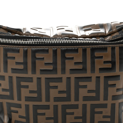 Fendi Vitello Century Bi-Color FF 1974 Embossed Belt Bag Maya Black 8 of 15