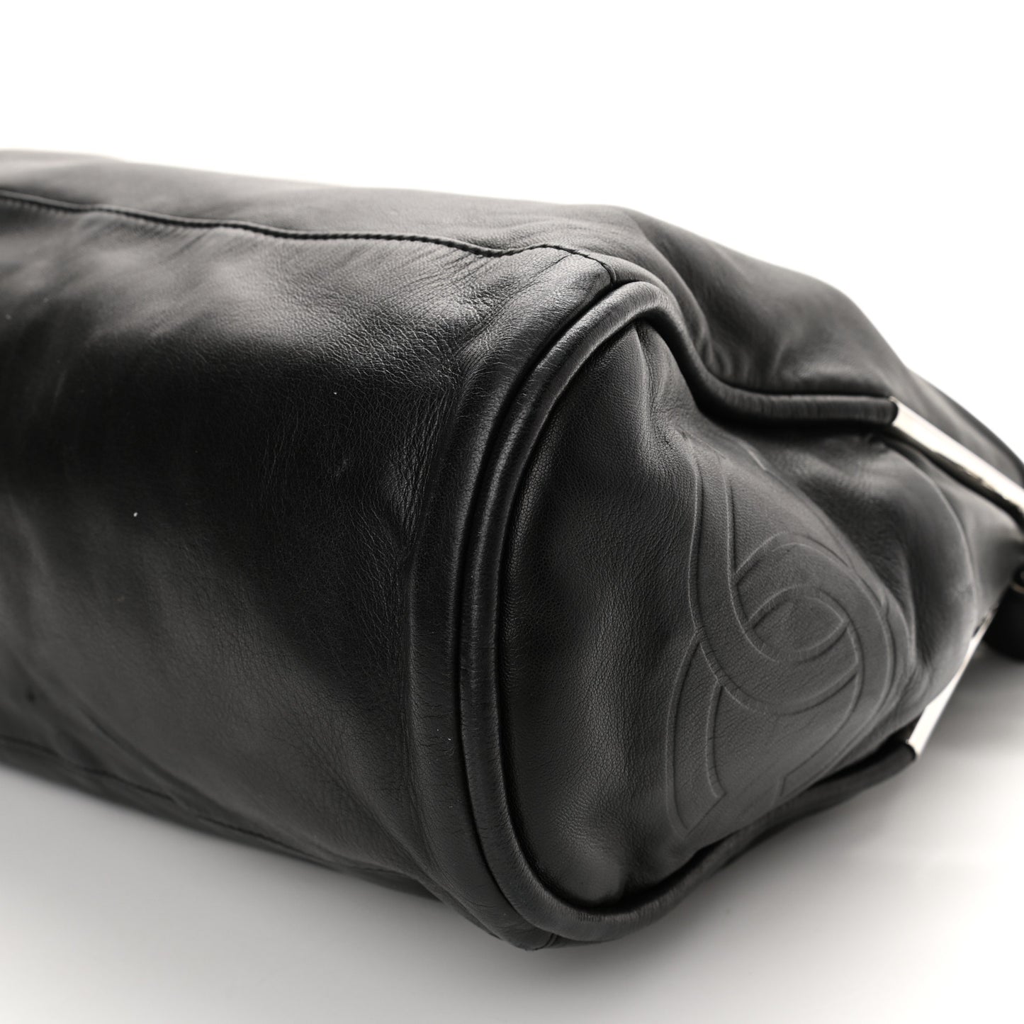 Lambskin Large Ultimate Soft Tote Black