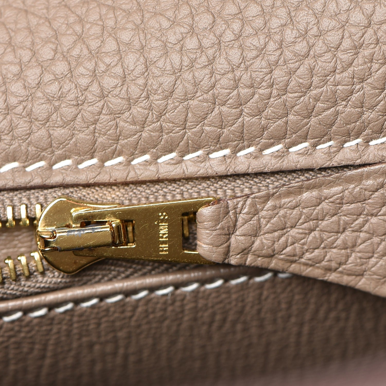 Hermes Togo Kelly Retourne 28 Etoupe 27 of 30