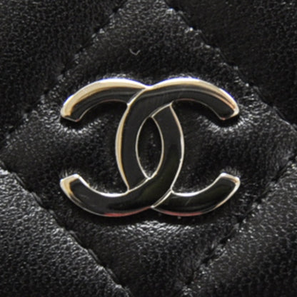 Chanel Lambskin Quilted Wallet On Chain Black 11 of 11