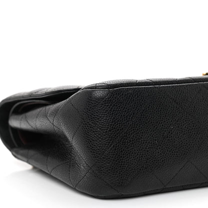 Chanel Caviar Quilted Jumbo Double Flap Black 9 of 13