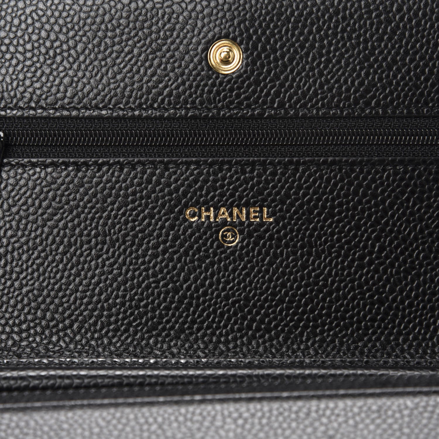 Chanel Caviar Quilted Wallet On Chain WOC Black 8 of 12