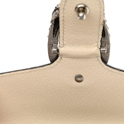 Gucci Textured Calfskin Crystal Mini Dionysus Shoulder Bag Mystic White 13 of 13