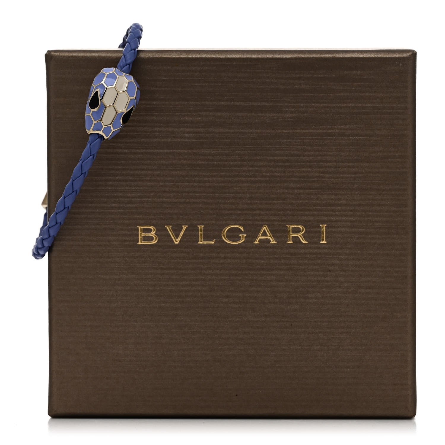 Bulgari Calfskin Braided Serpenti Forever ABU Bracelet Lavender Amethyst 5 of 5