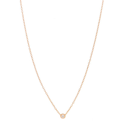 Cartier 18K Pink Gold Diamond SM D'Amour Pendant Necklace 1 of 4