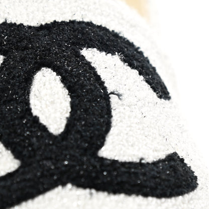 Chanel Terry Cloth CC Espadrilles 36 Silver Black 10 of 10