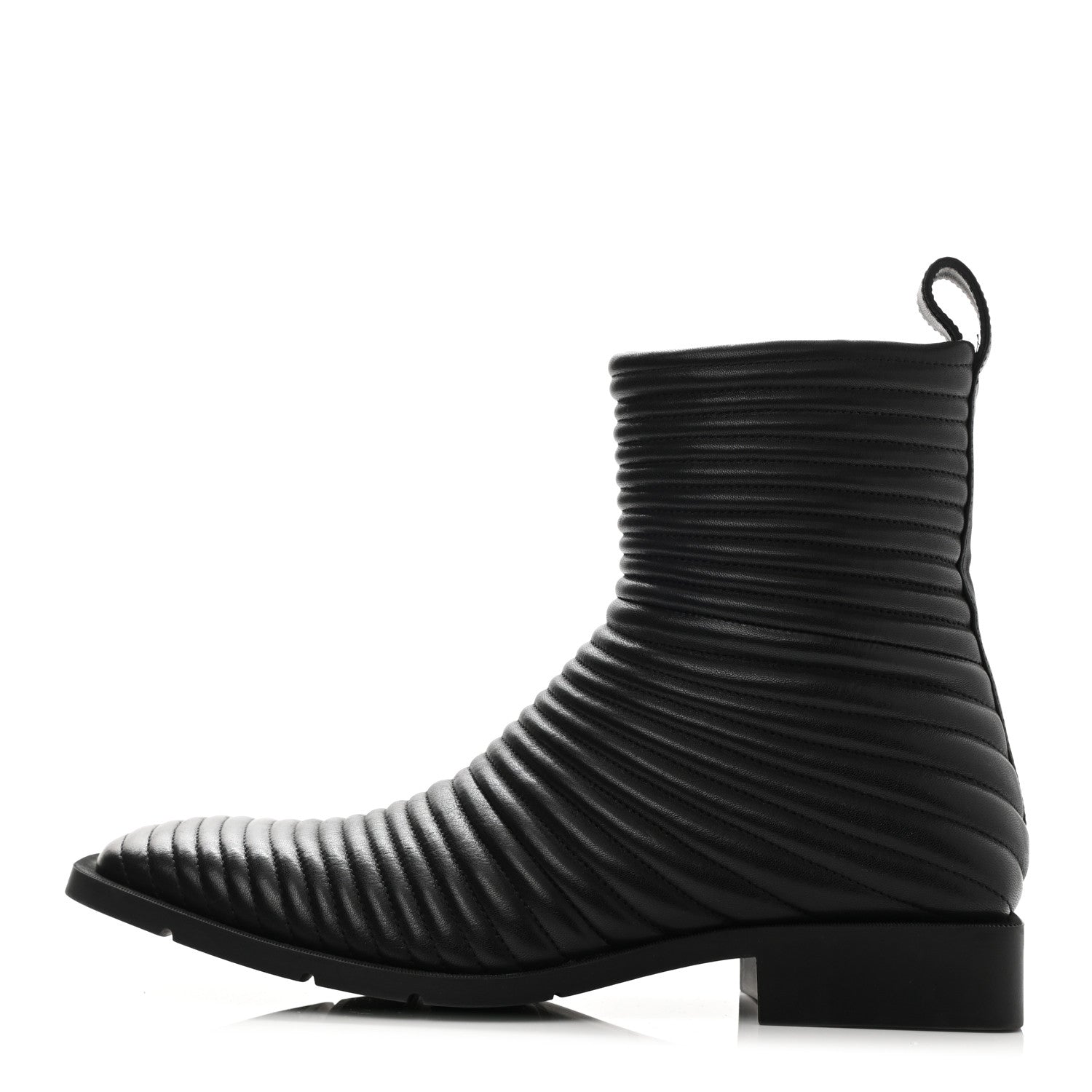 Balenciaga Calfskin Padded Quilted Ankle Boots 41 Black 1 of 8
