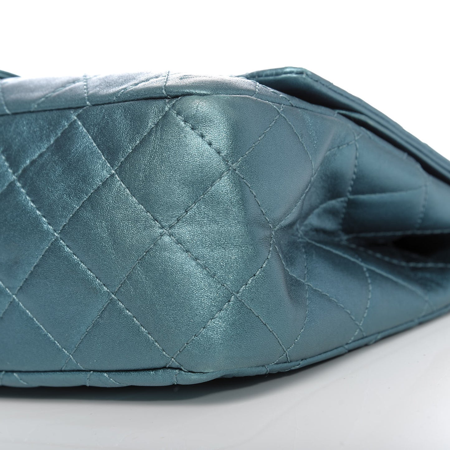Metallic Calfskin Quilted 2.55 Reissue 227 Flap Turquoise