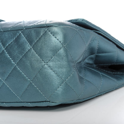 Chanel Metallic Calfskin Quilted 2.55 Reissue 227 Flap Turquoise 13 of 14