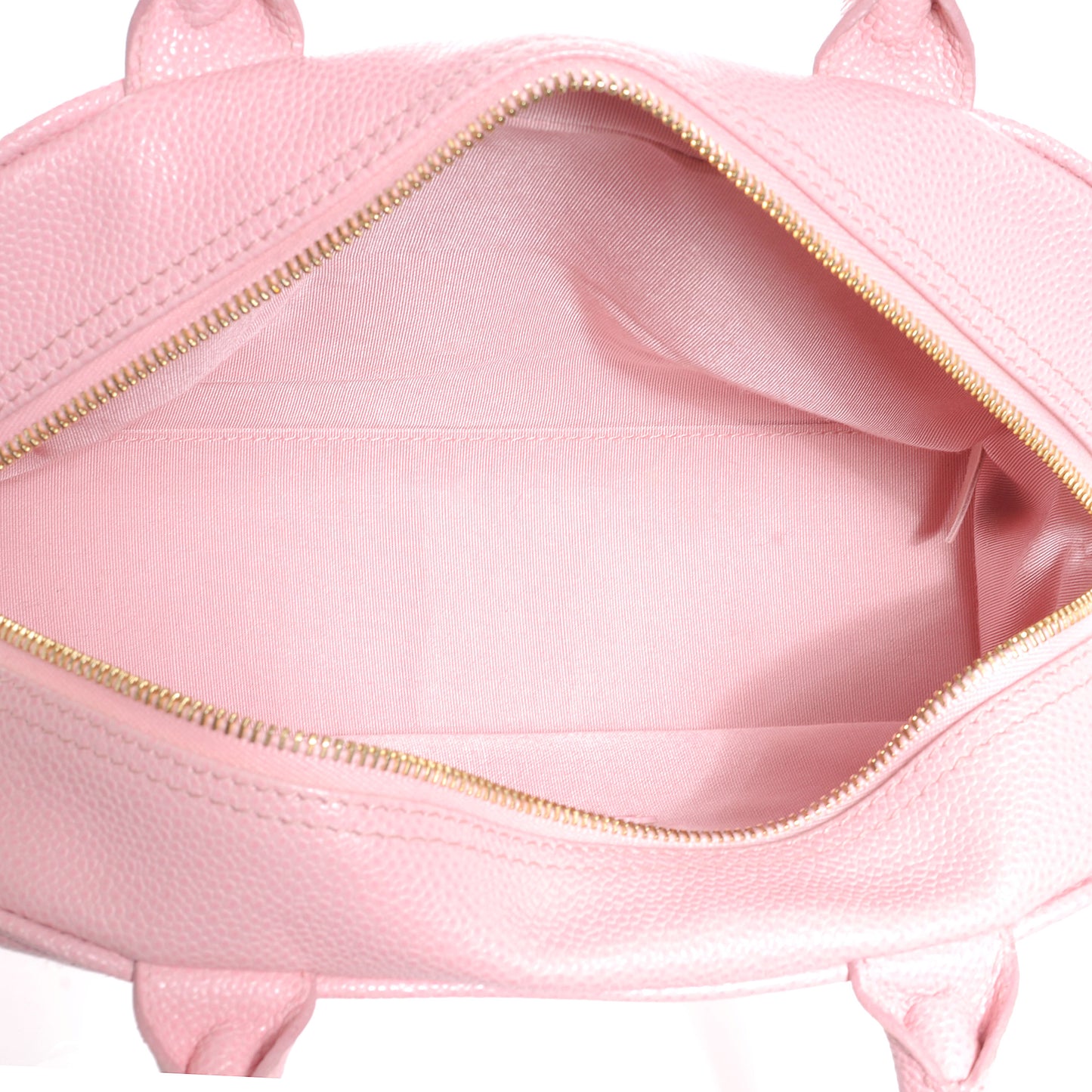 Caviar Quilted Small Bowler Pink