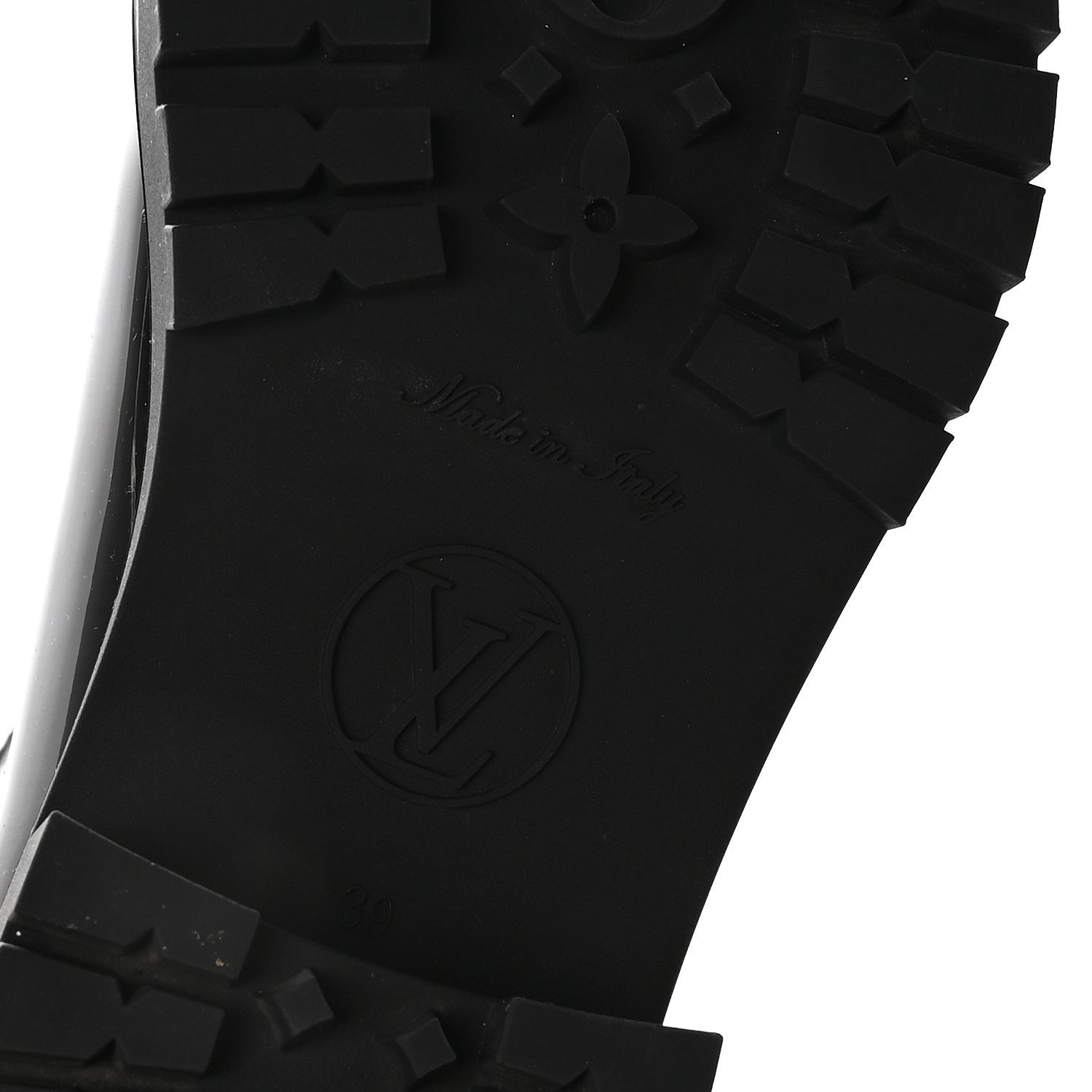 Louis Vuitton Rubber Embossed Monogram Splash Rain Short Boots 39 Black 7 of 7