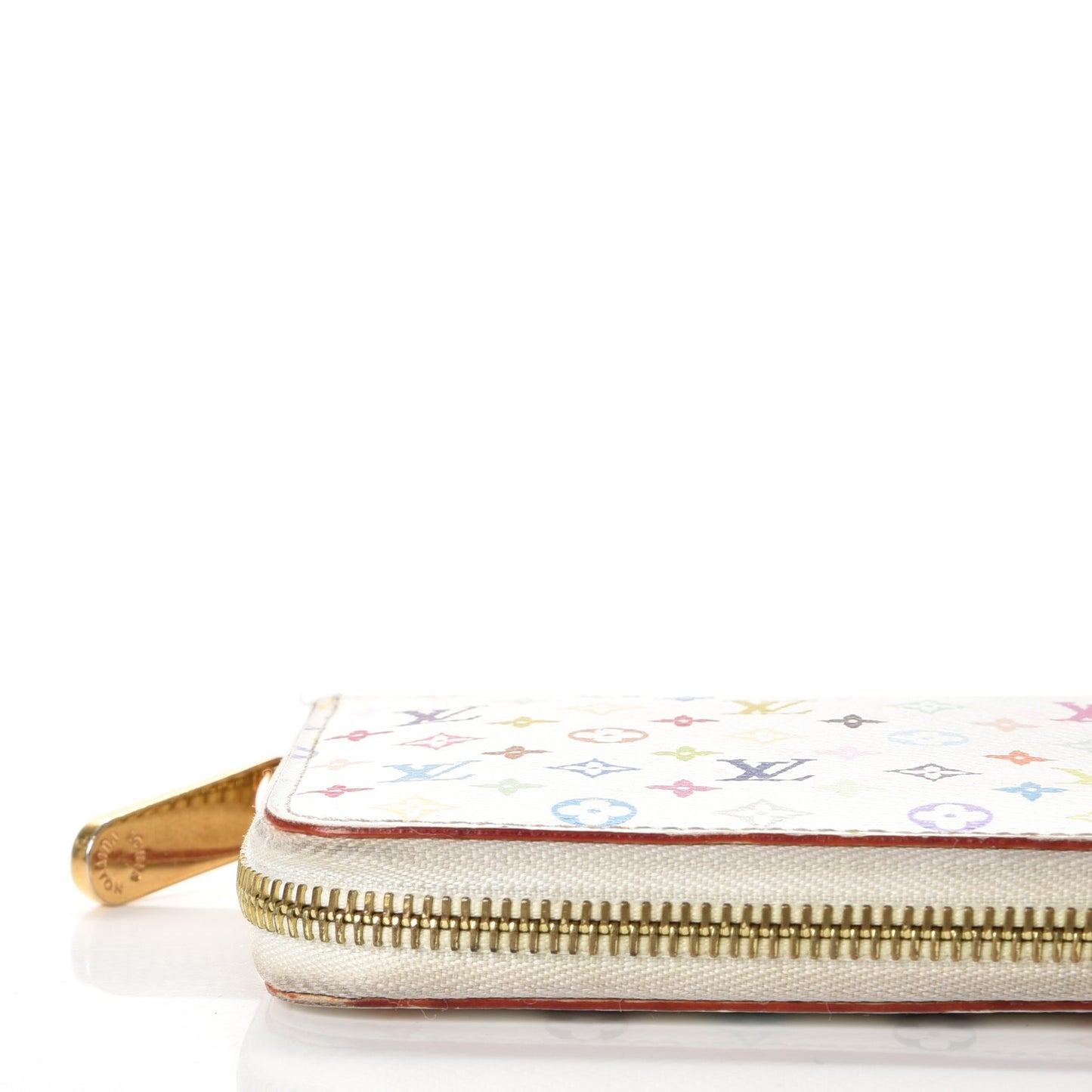 Monogram Multicolor Zippy Wallet White Litchi