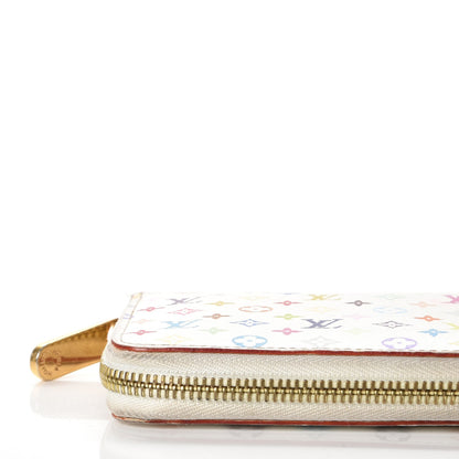 Louis Vuitton Monogram Multicolor Zippy Wallet White Litchi 13 of 15