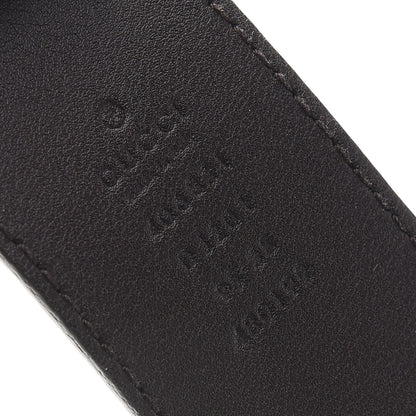 Gucci Textured Dollar Calfskin Double G 40mm Belt 95 38 Dark Cocoa 3 of 5