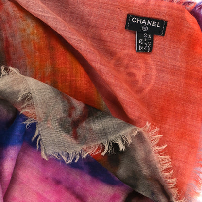 Chanel Cashmere CC No 5 Scarf Shawl Multicolor 3 of 3