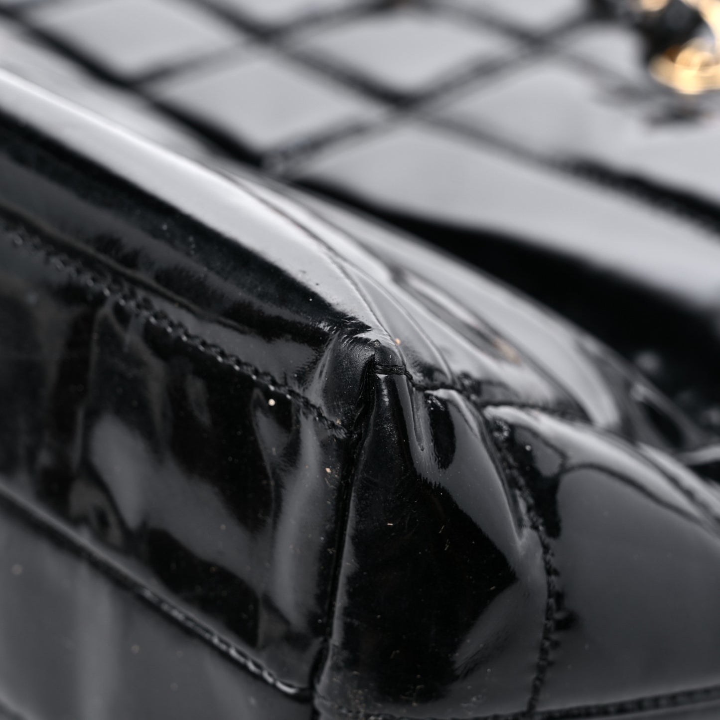 Patent Chocolate Bar CC Tote Black