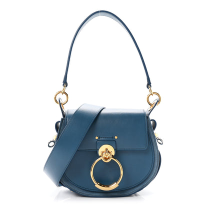 Chloe Calfskin Suede Small Tess Bag Vinyl Blue 1 of 10