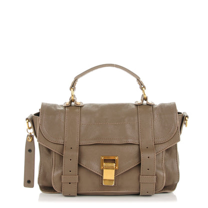 Proenza Schouler Lambskin Tiny PS1 Satchel Smoke 1 of 7