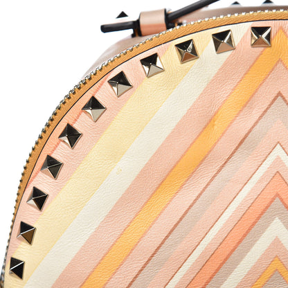 Valentino Garavani Vitello Native Couture 1975 Medium Rockstud Backpack Multicolor 8 of 9