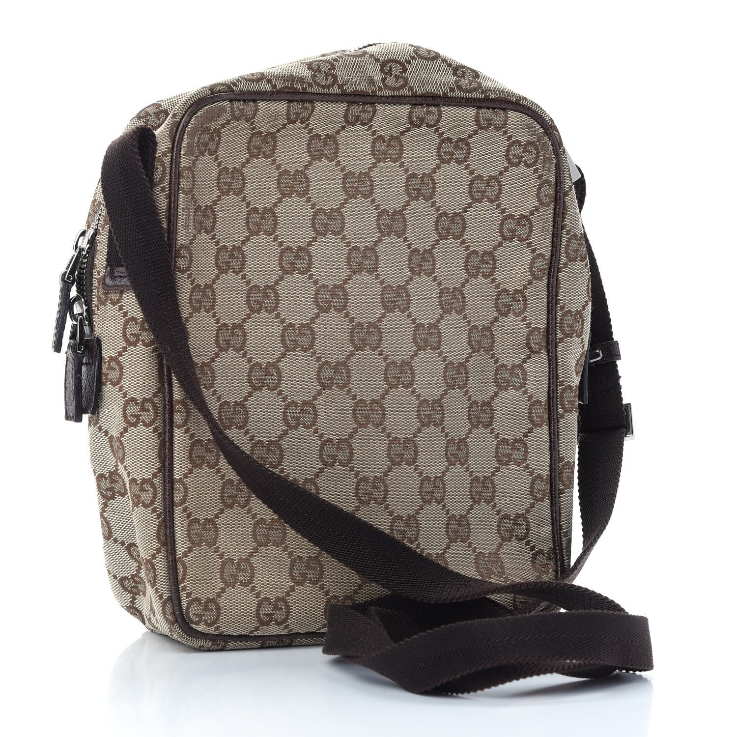 Gucci Monogram GG Small Flight Crossbody Bag Brown 3 of 9