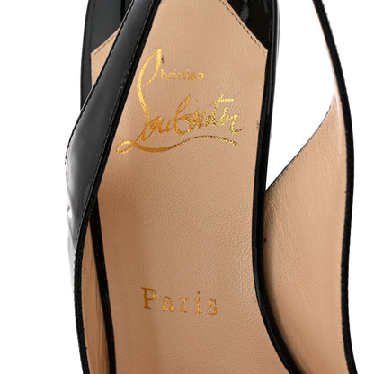 Christian Louboutin Patent Slingback Pumps 36 Black 7 of 15