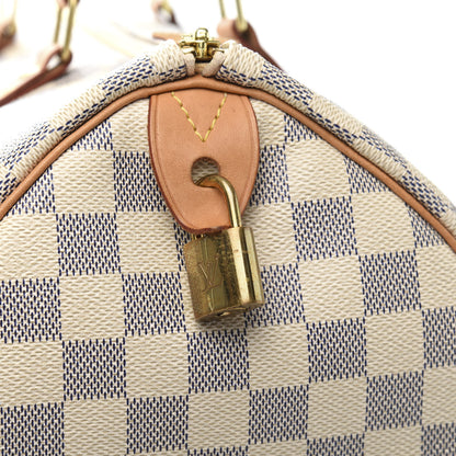 Louis Vuitton Damier Azur Speedy 30 10 of 13