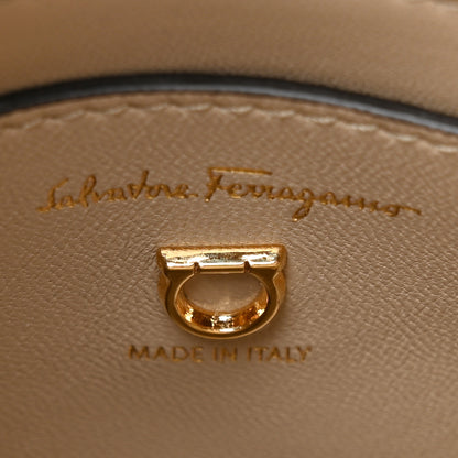 Salvatore Ferragamo Calfskin Cage Bag Beige 5 of 9