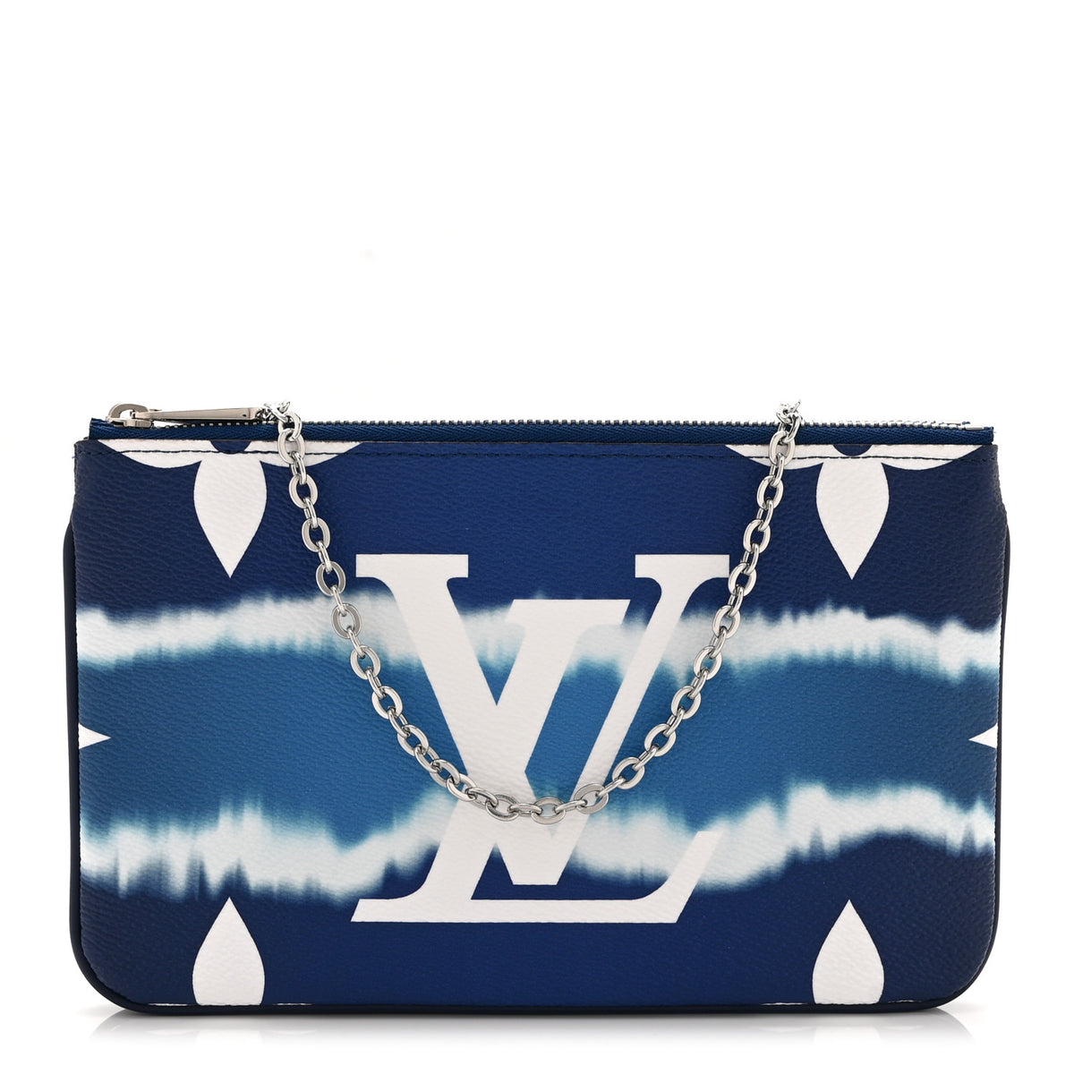Monogram Giant Escale Double Zip Pochette Blue