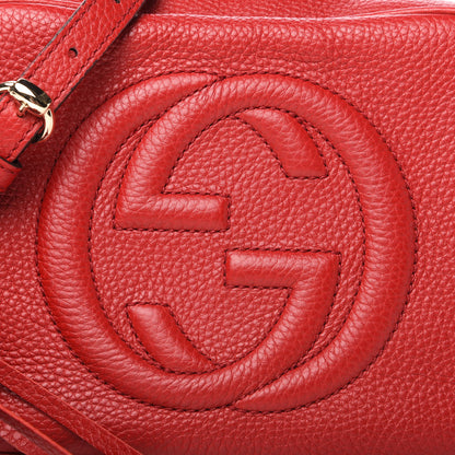 Gucci Pebbled Calfskin Small Soho Disco Bag Tabasco Red 10 of 10