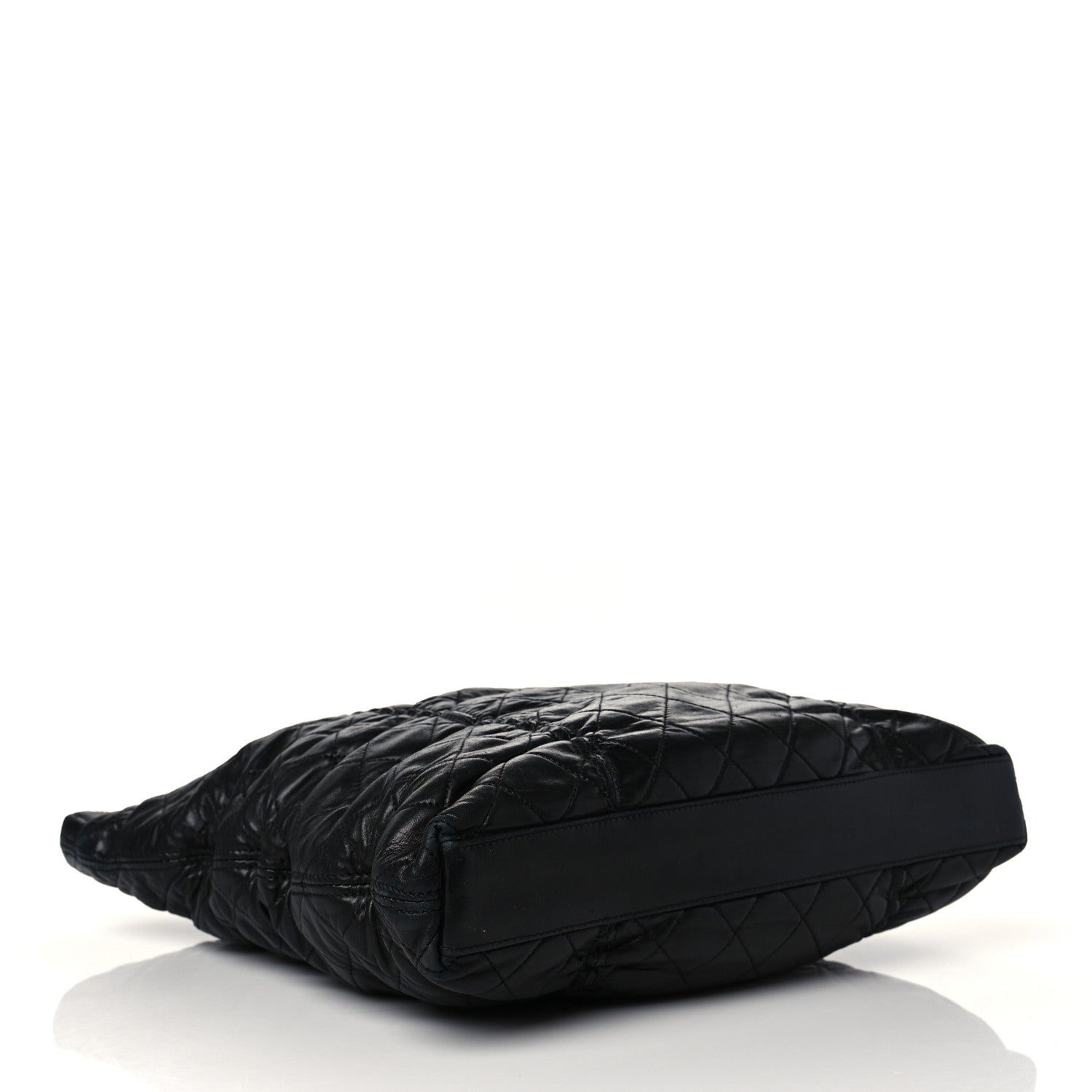 Chanel Lambskin Quilted Sharpei Shopping Tote Black 4 of 10