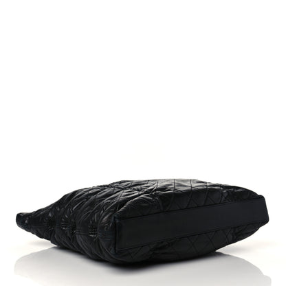 Chanel Lambskin Quilted Sharpei Shopping Tote Black 4 of 10