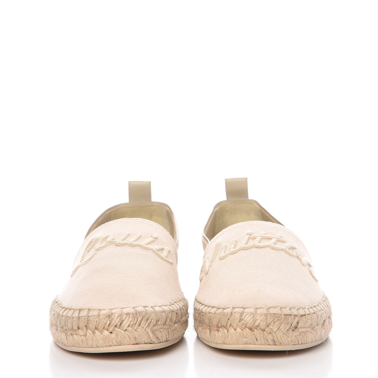 Louis Vuitton Canvas Waterfall Espadrille Flats 39.5 Ecru 2 of 12