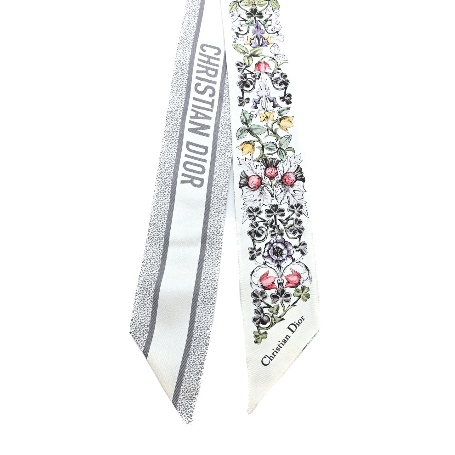 Silk Toile De Jouy Mitzah Scarf Grey