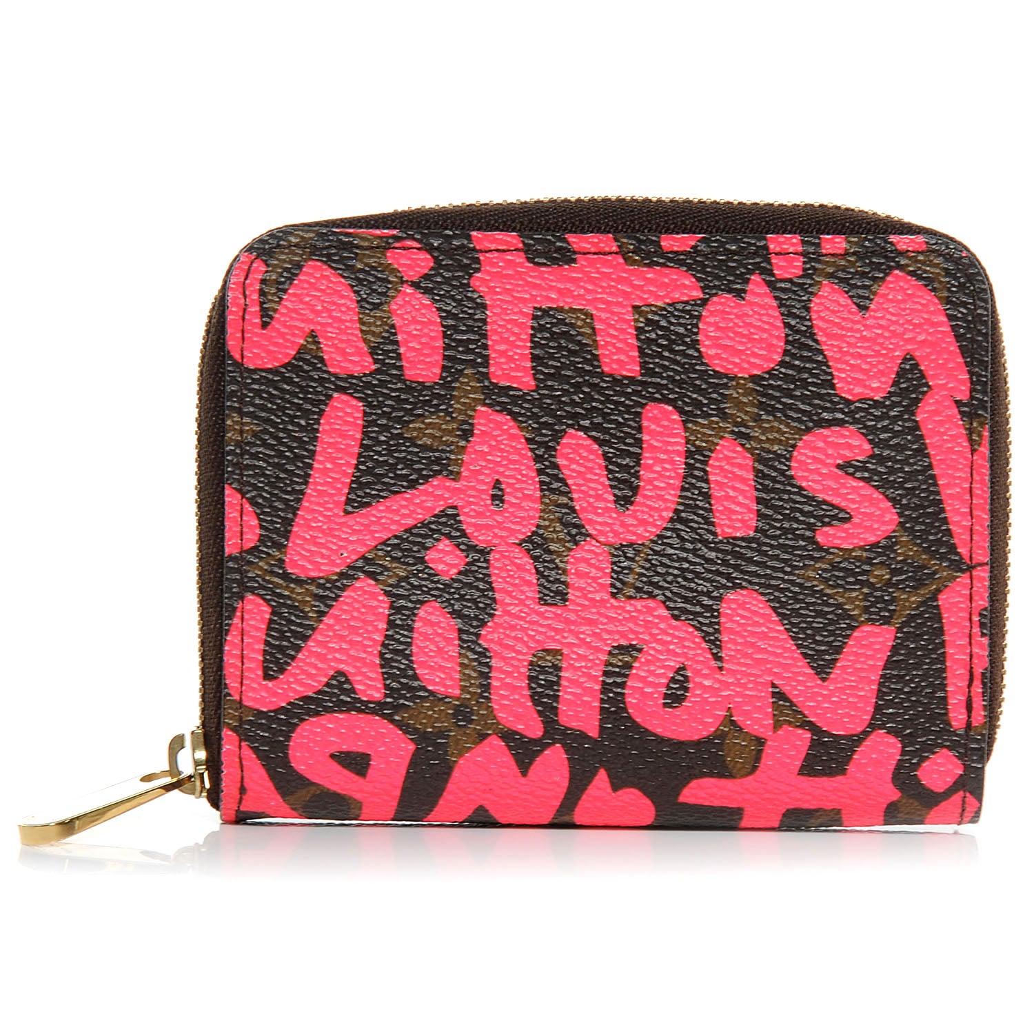 Louis Vuitton Monogram Graffiti Zippy Coin Purse Fuchsia 1 of 7