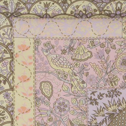Hermes Silk Pique Fleuri de Provence Scarf 90 Gris Perle Lilac Rose Poudre 7 of 8