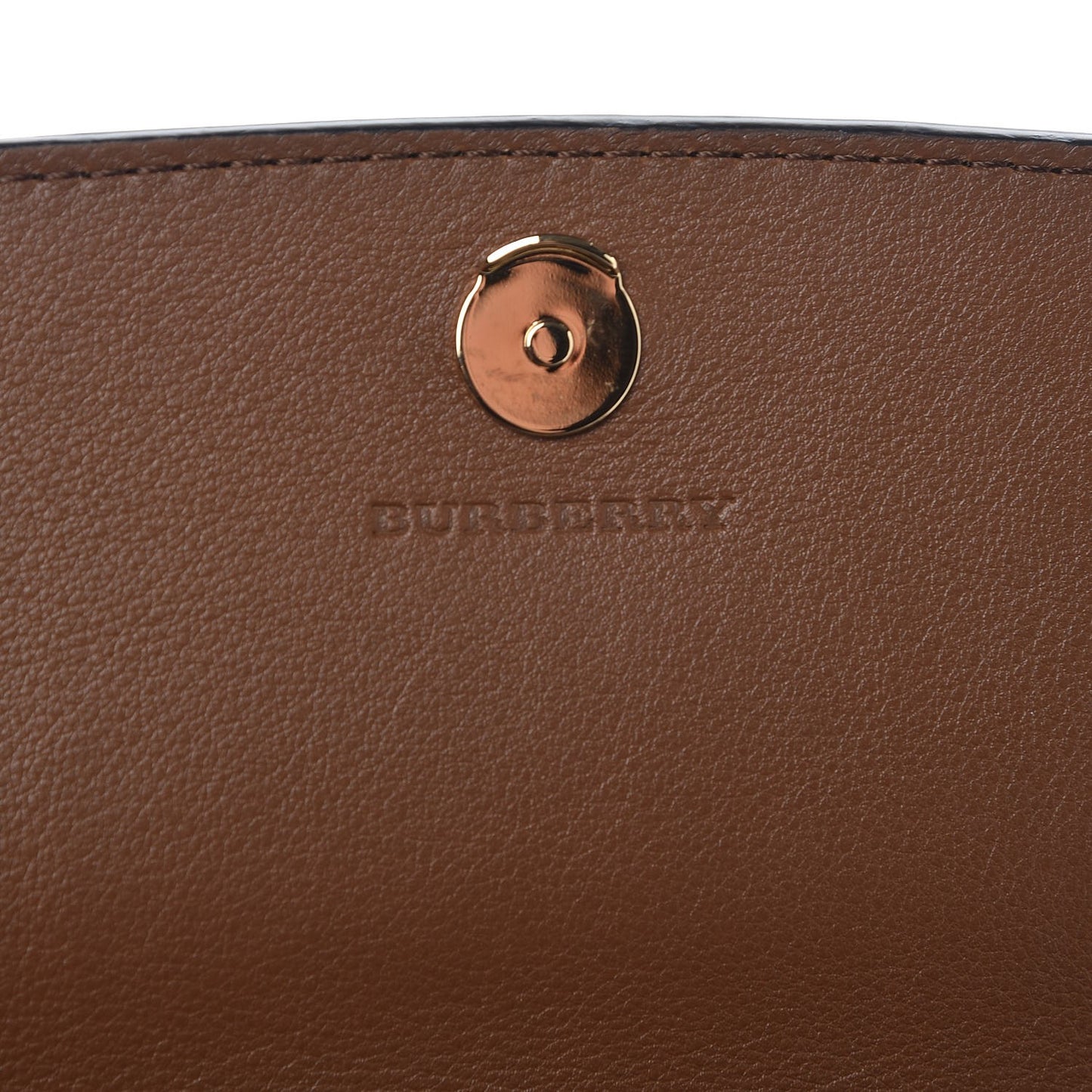 Derby Calfskin House Check Henley Wallet On Chain Tan