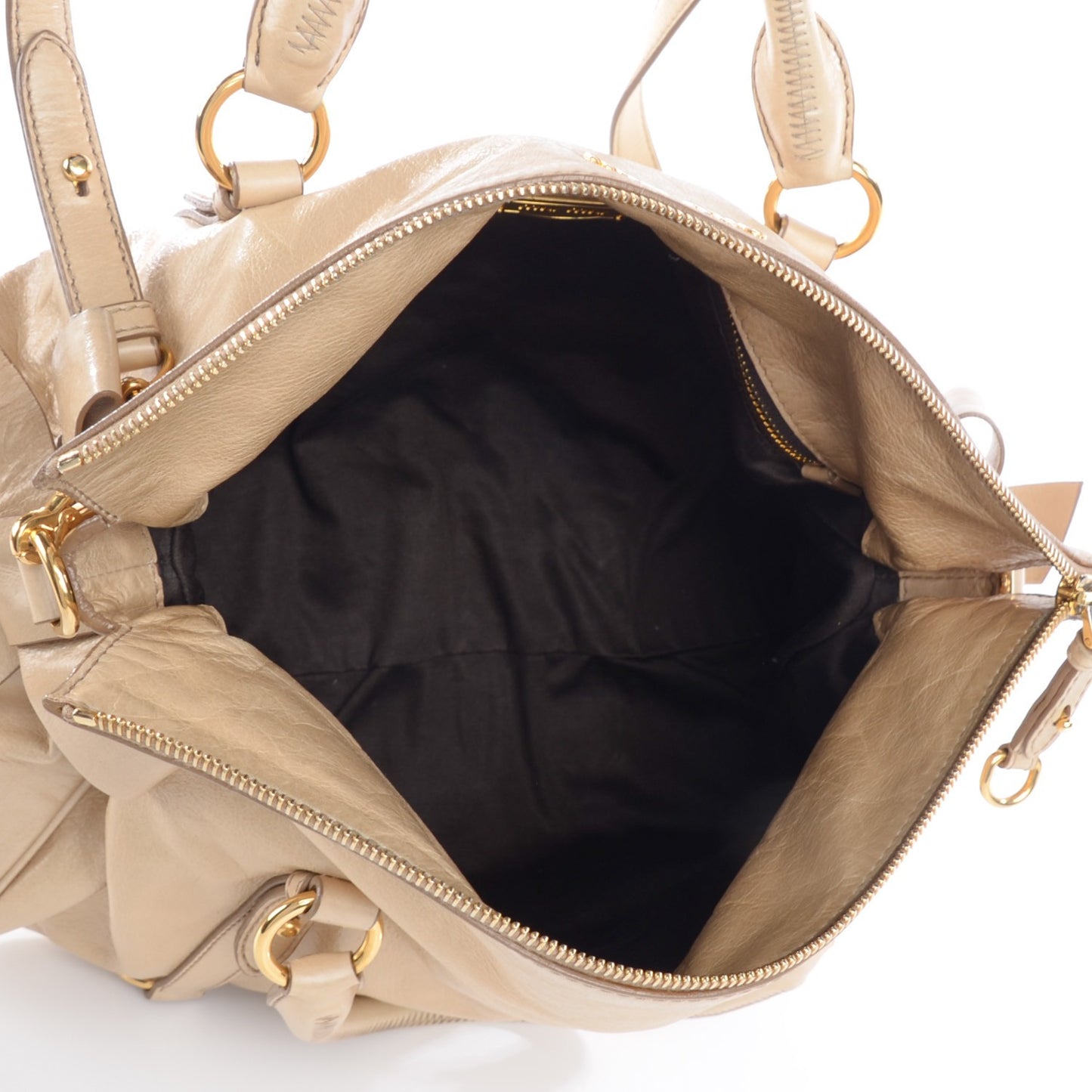 Vitello Lux Bow Bag Quarzo