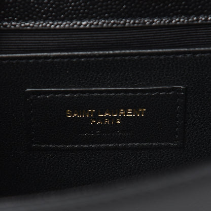 Saint Laurent Grain De Poudre Small Monogram Kate Satchel Black 7 of 9