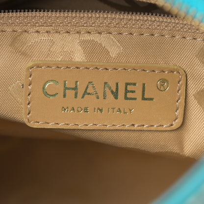 Chanel Calfskin Contrast Stitch Surpique Bowler Blue 6 of 14