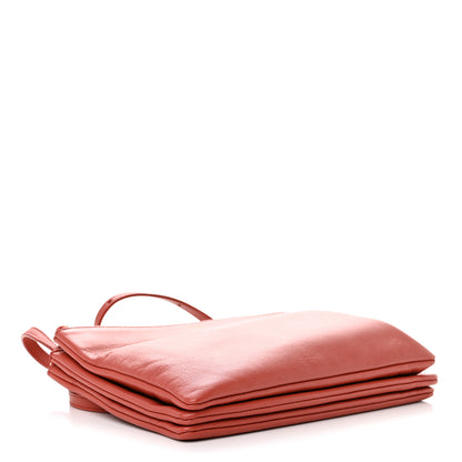 Celine Lambskin Large Trio Crossbody Bag Copper 4 of 14